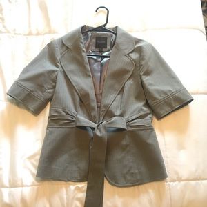 The Limited- Pin-Striped Short Sleeved Blazer